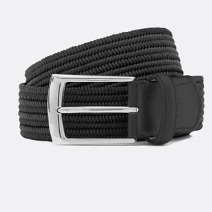 Beltology Woven black men’s belt 36